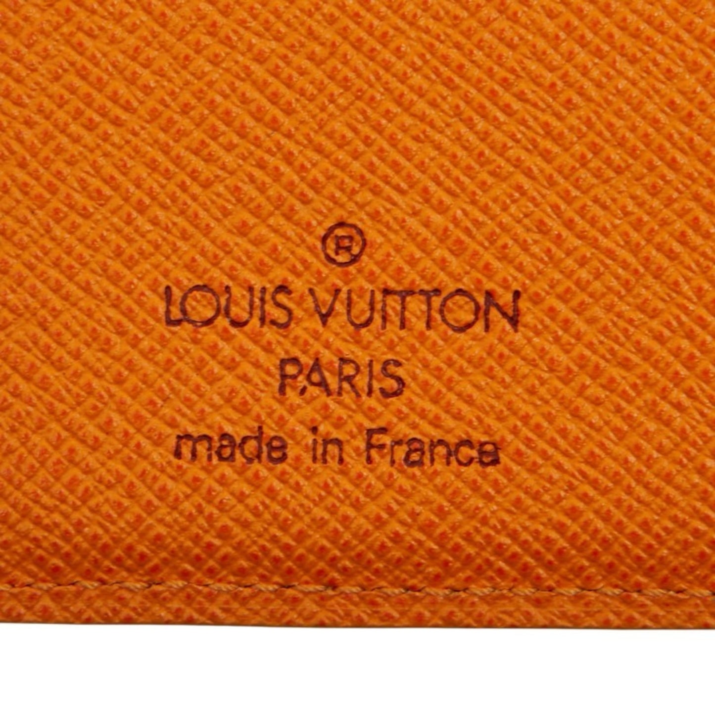 Louis Vuitton Epi Agenda Mini Planner Cover R2007H Mandarin Orange Leather