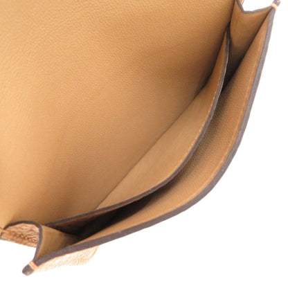 Unused Herms Dogon Togo Chai Silver Hardware U Stamp (Made In 2022) Card Case 1386 Hermes