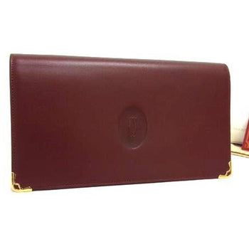 Cartier Must Line Long Wallet 73184183 Bordeaux Leather