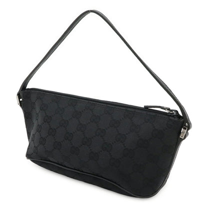 Gucci Gg Canvas Pouch/Sub-Bag/Handbag - Black 07198