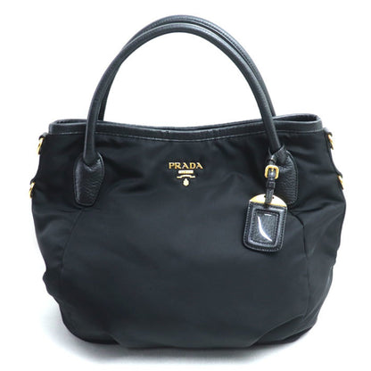 Prada Tessuto Vitello Dino Handbag In Black