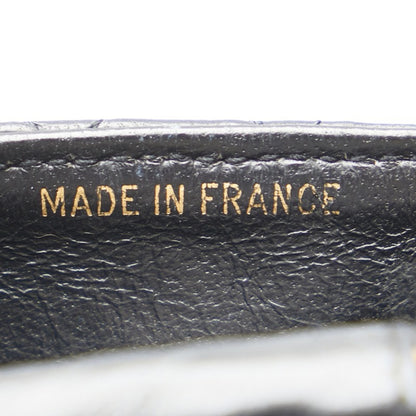 Chanel Micro Mini Matelasse Coco Mark Chain Shoulder Bag In Black