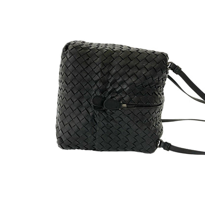 Bottega Veneta Intrecciato Leather Shoulder Bag/Sacoche/Pochette Black 45719