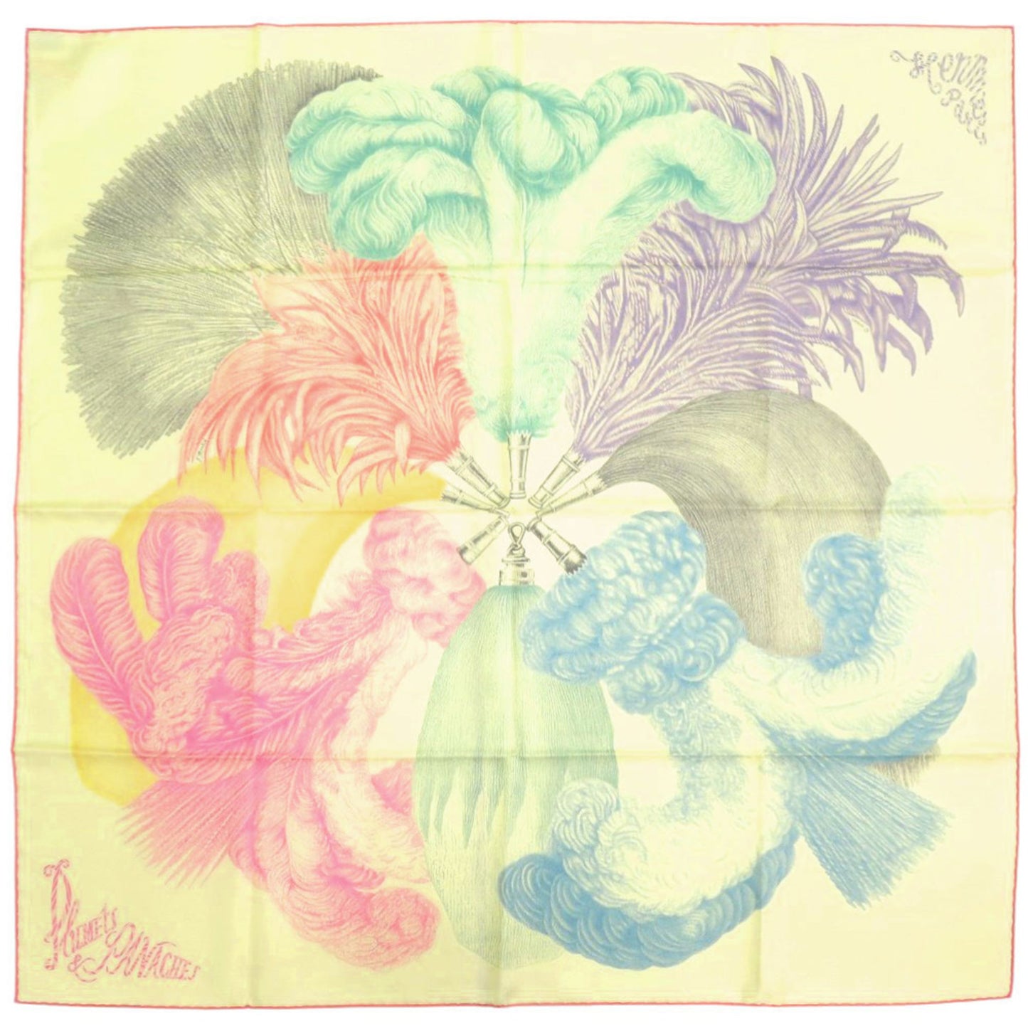 Unused Herms Carr 90 "Plumets Et Panache" Feather