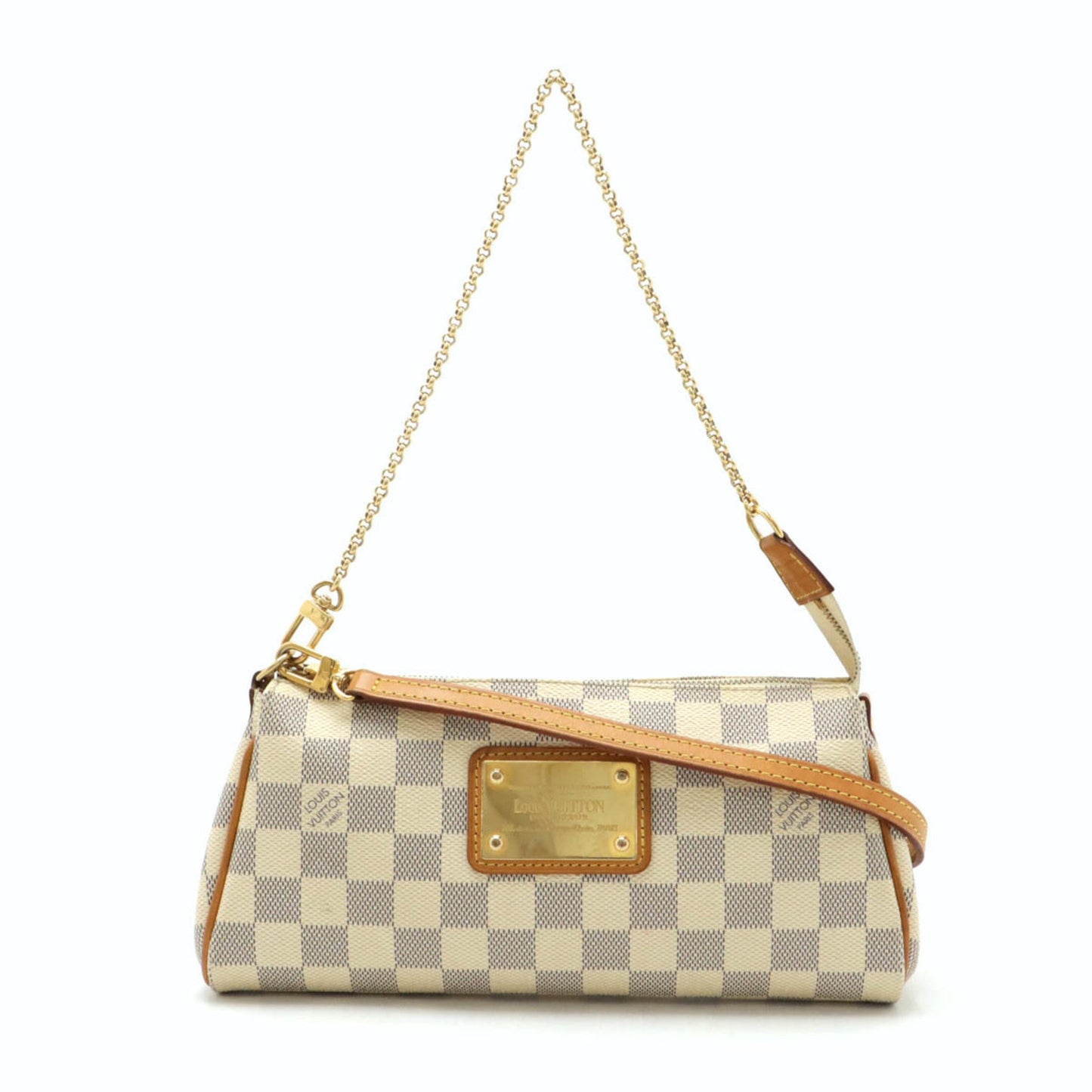Louis Vuitton Damier Azur Eva Pouch Chain Bag Shoulder N55214