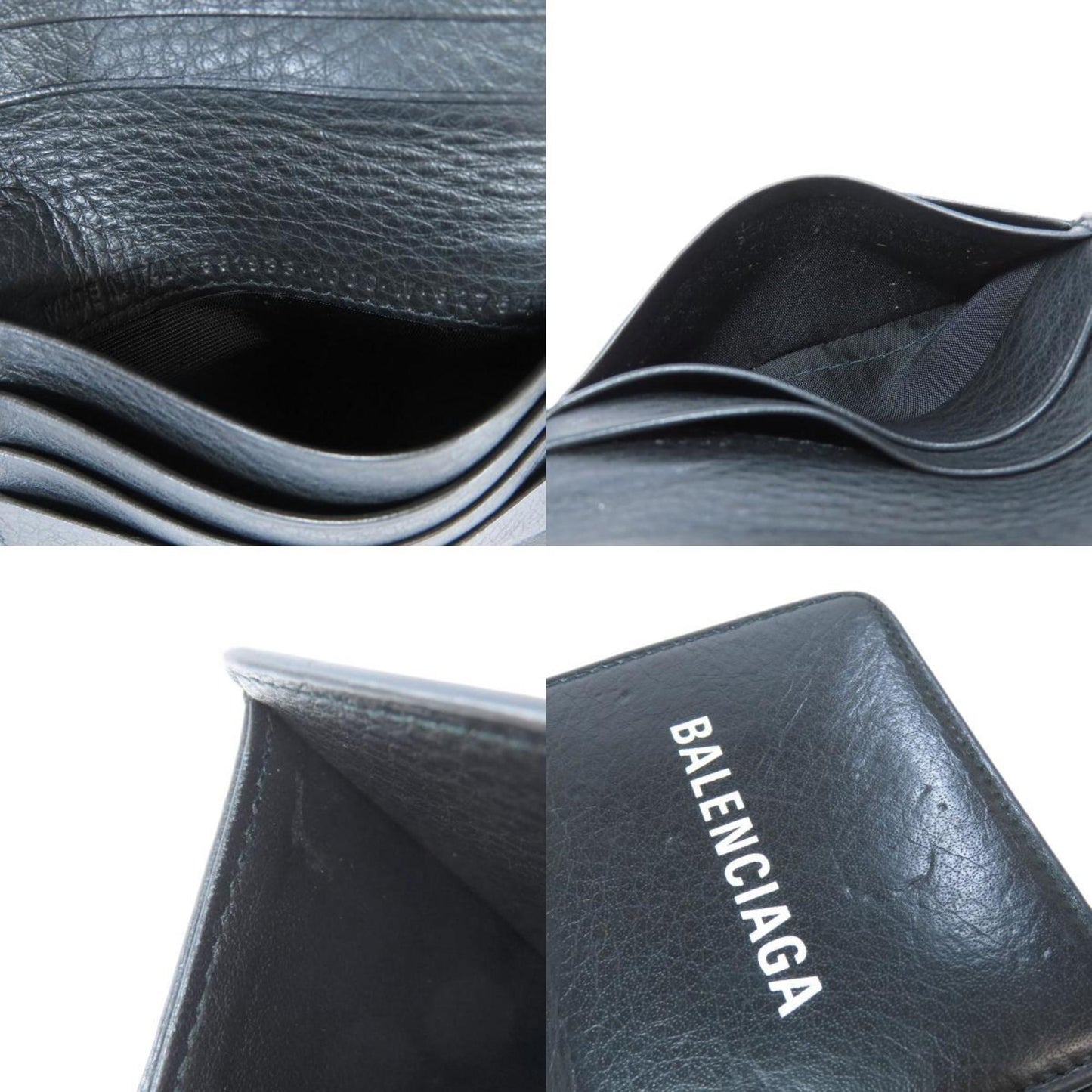 Balenciaga 551933 Everyday Bi-Fold Wallet Leather