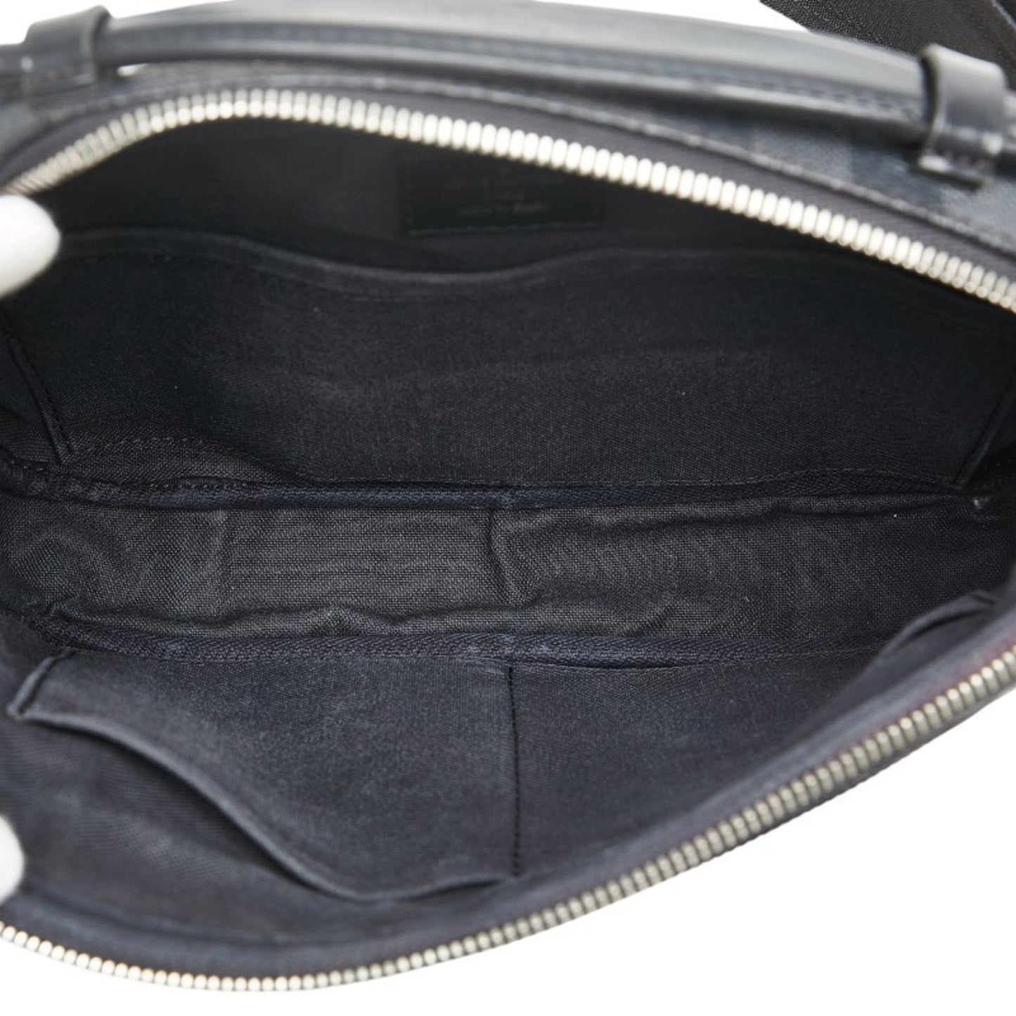 Louis Vuitton Damier Graphite Umbrella Body Bag Waist N41289 Black Grey Pvc Leather