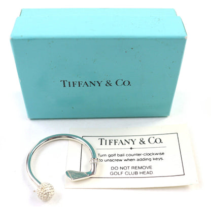 Tiffany & Co. Tiffany Sv925 Golf Motif Key Ring Keychain Silver Weight 9.15G