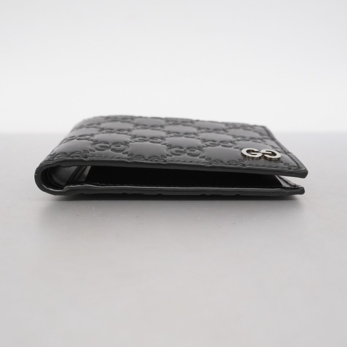 Gucci Wallet Guccissima 473922 Leather Black