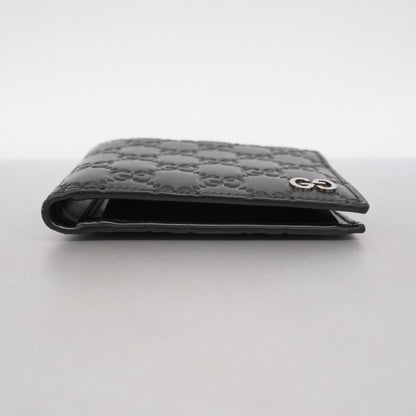 Gucci Wallet Guccissima 473922 Leather Black