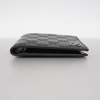 Gucci Wallet Guccissima 473922 Leather Black