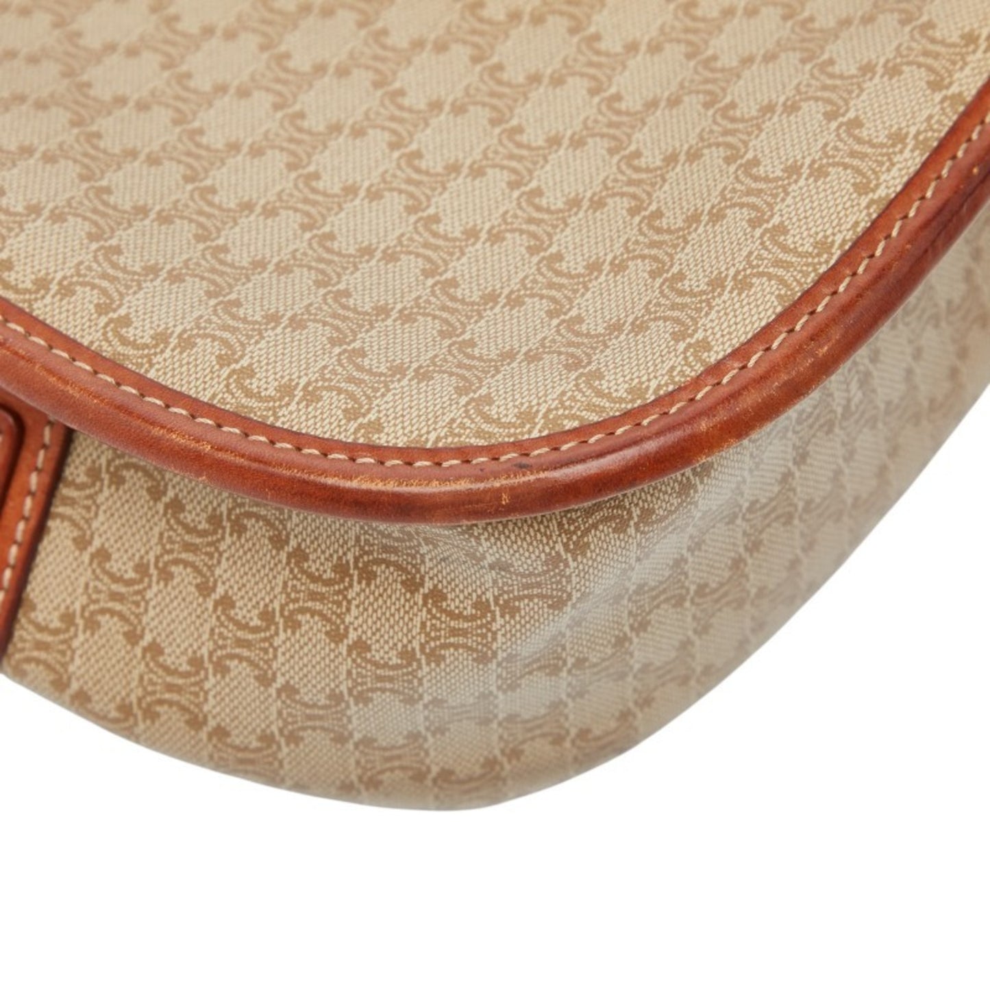 Celine Macadam Star Ball Shoulder Bag In Beige