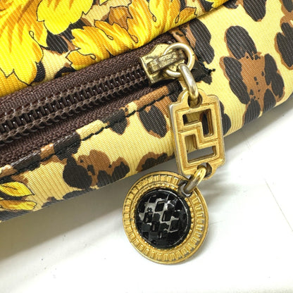 Versace Vintage Shoulder Shoulder Bag Yellow Black