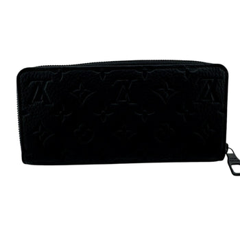 Louis Vuitton M11721 Zippy Wallet Horizontal Round Monogram Long Black
