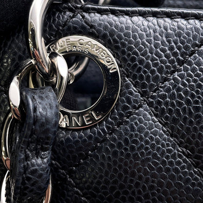 Chanel Matelasse Coco Mark Tote Bag A50994 Shoulder Pst Black