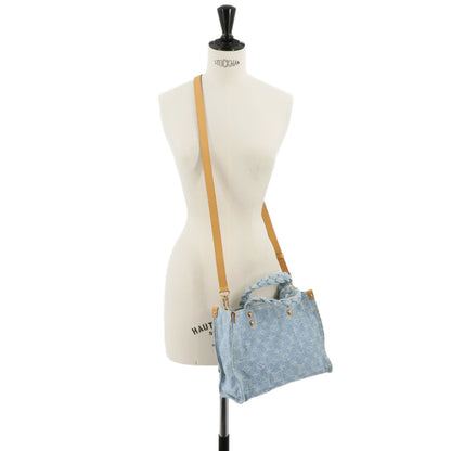 Louis Vuitton Lv By The Pool Let Go 2-Way Hand Shoulder Bag Monogram Denim Sky Blue M24897 Rfid