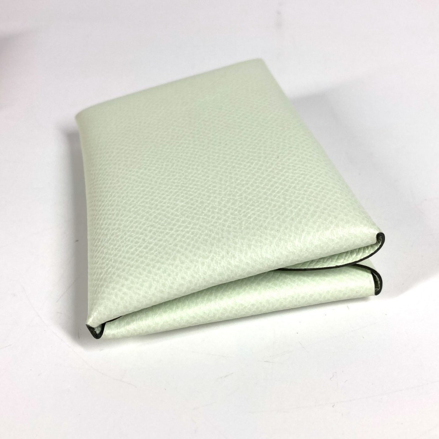 Hermes Herms Bifold Slim Calvi Duo Wallet With Card Case And Coin Purse