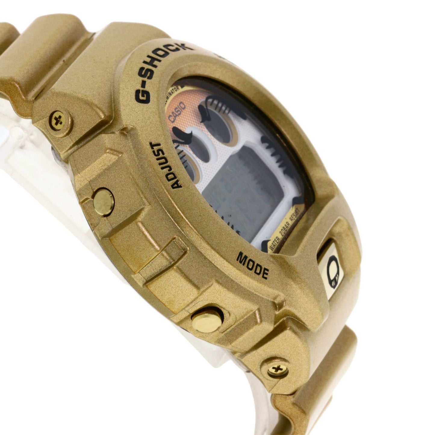 Casio Dw-6900Gda G-Shock Daruma Motif Gold Resin Watch