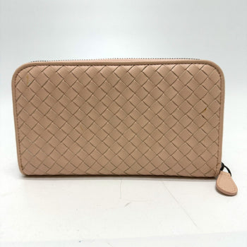 Bottega Veneta Intrecciato Long Wallet Pink