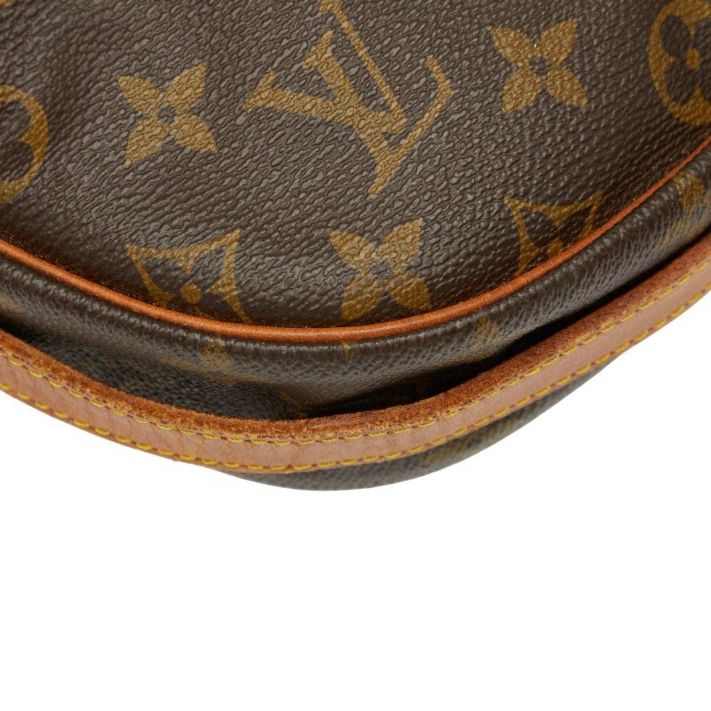 Louis Vuitton Monogram Jeune Fille Mm Crossbody Shoulder Bag M51226 Brown Leather