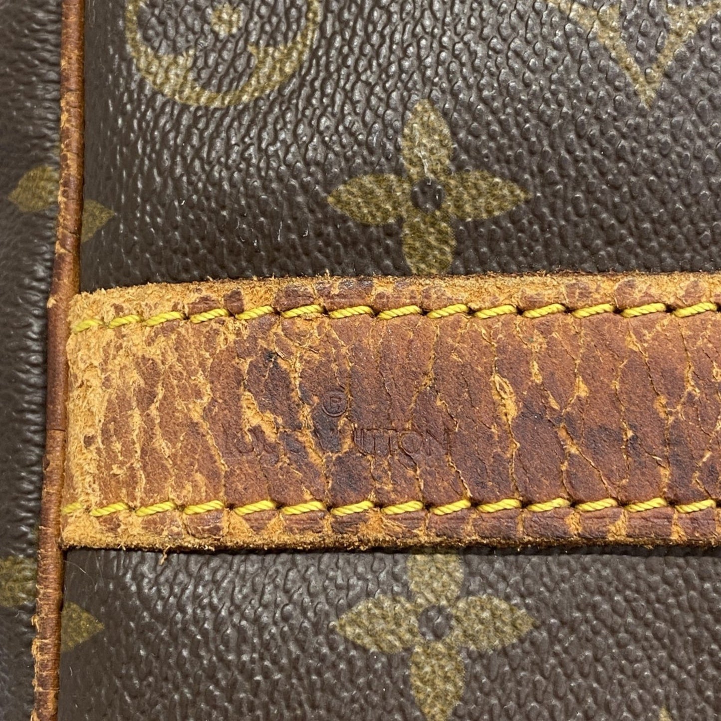 Louis Vuitton Monogram Keepall Bandouliere 50 Boston Bag M41416 Brown