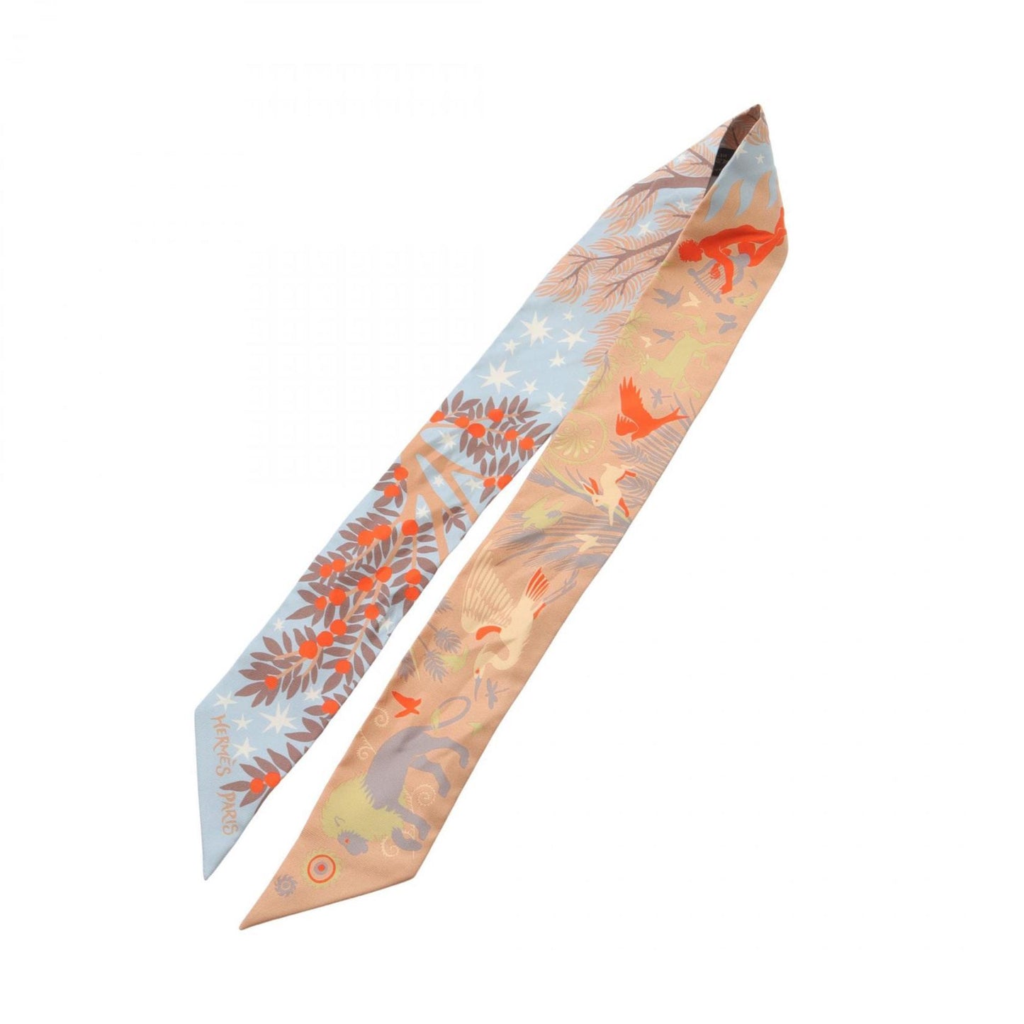 Hermes Herms Le Charme D'Orphee Twilly Silk Scarf