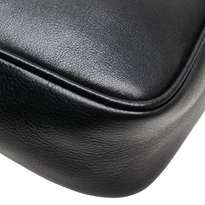 Versace Medusa Clutch Bag/Second Bag In Black Leather