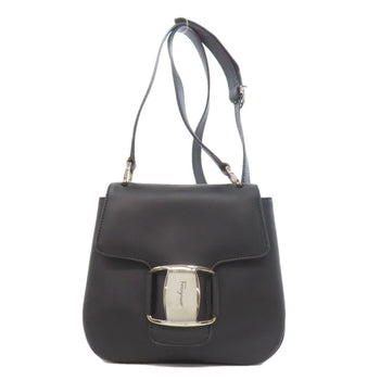 Salvatore Ferragamo Vara Hardware Leather Shoulder Bag