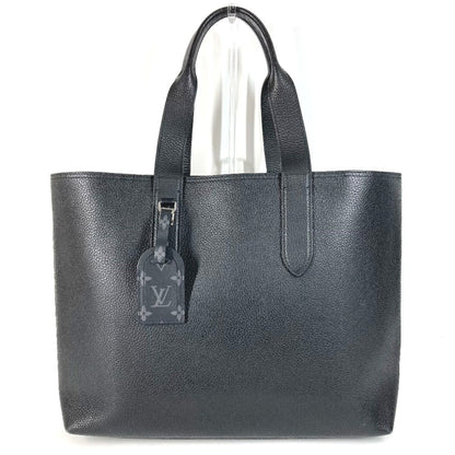 Louis Vuitton M52817 Monogram Eclipse Cabas Voyage Nv Shoulder Tote Bag In Taurillon Leather