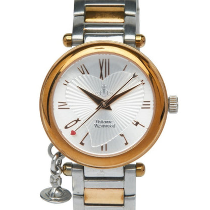 Vivienne Westwood Orb Quartz Watch With Silver Dial And Stainless Steel Plated