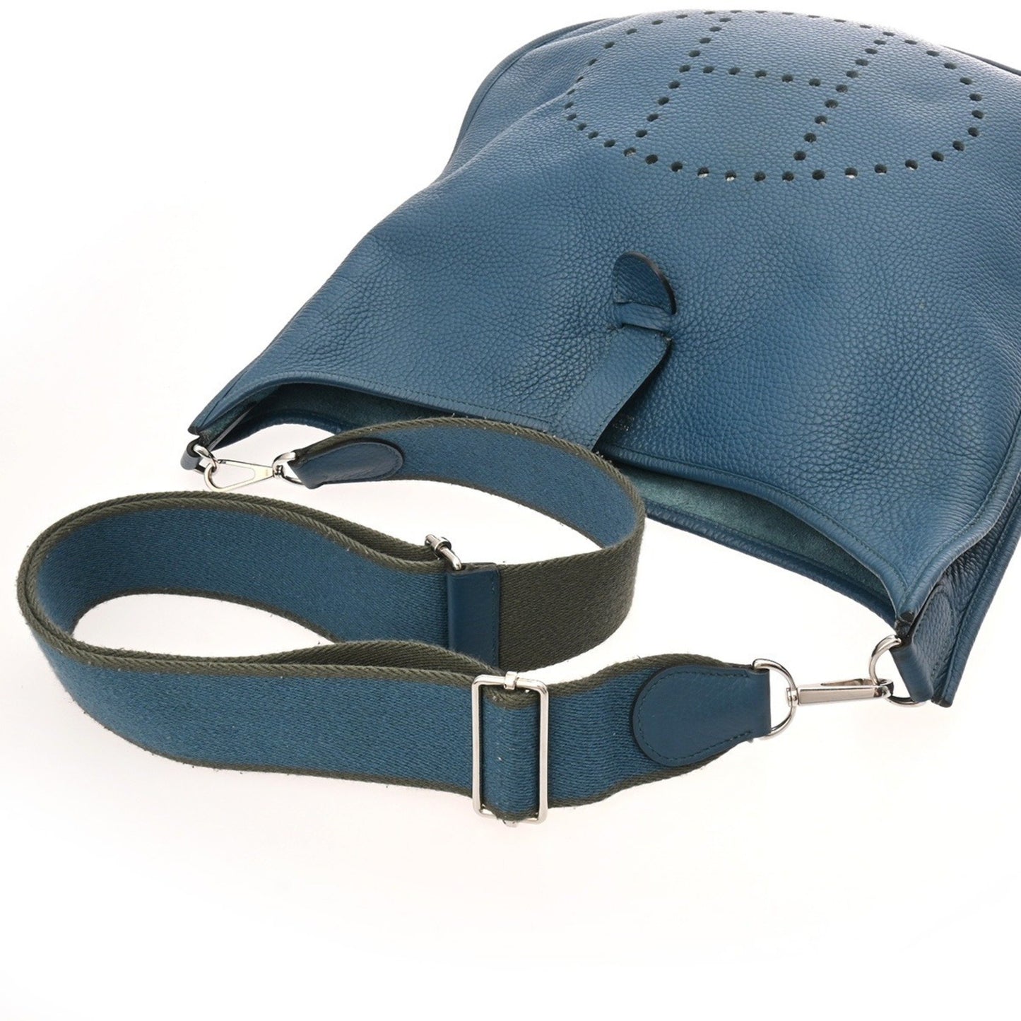 Hermes Evelyn 3 Tgm Blue P Stamp (Circa 2012)