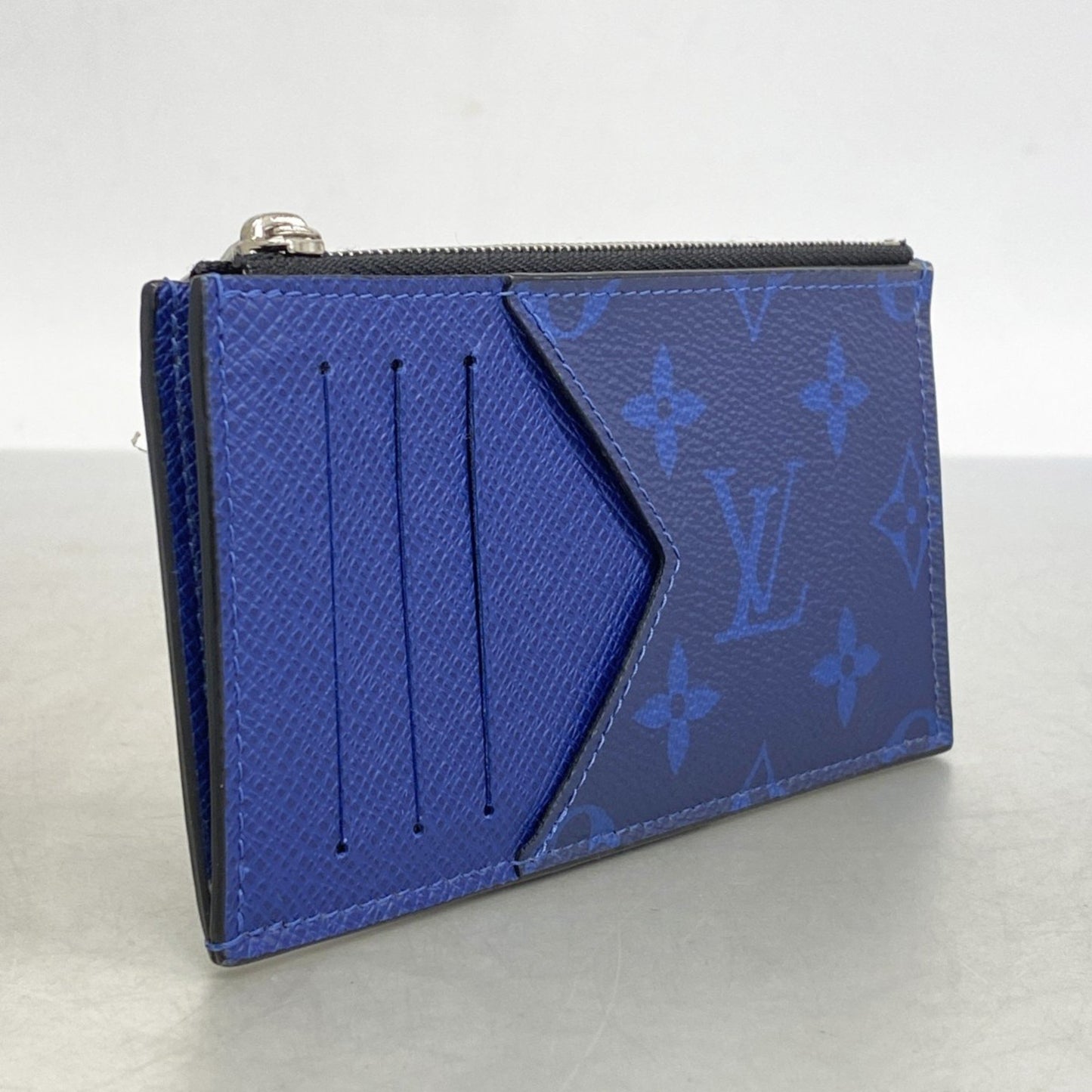 Louis Vuitton Taigarama Coin Card Holder M30270 Cobalt