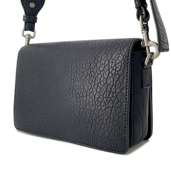 Christian Dior Evolution Mosaic Leather Shoulder Bag In Black
