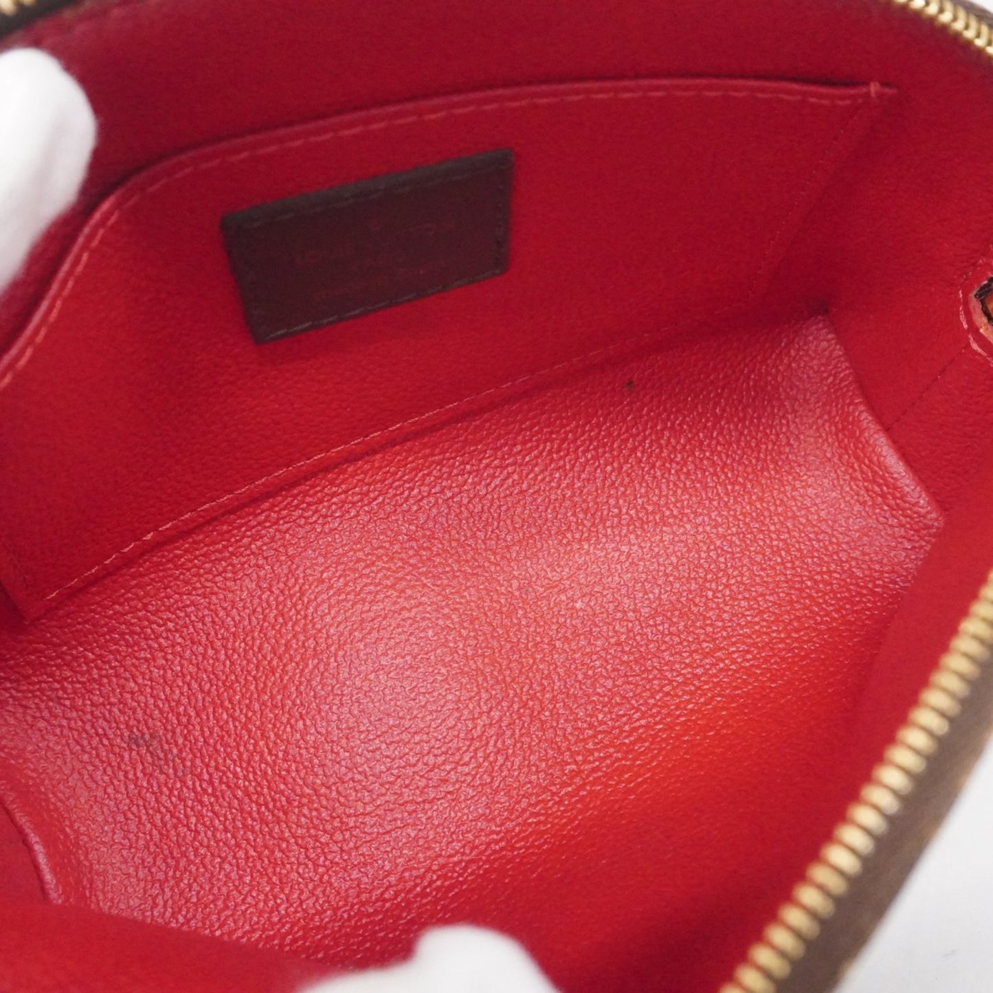 Louis Vuitton Damier Pochette Tick Pm Pouch N47516 Ebene