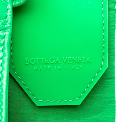 Bottega Veneta Maxi Intrecciato Candy Cassette Crossbody Shoulder Bag 667048 Paraquito Green Leather