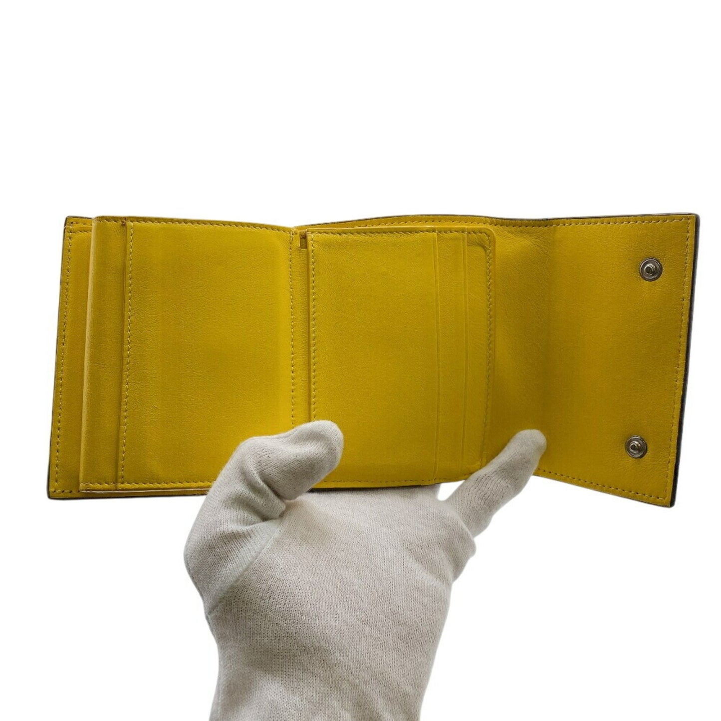 Celine U-Ie-0168 Folded Multi-Function Trifold Wallet Black