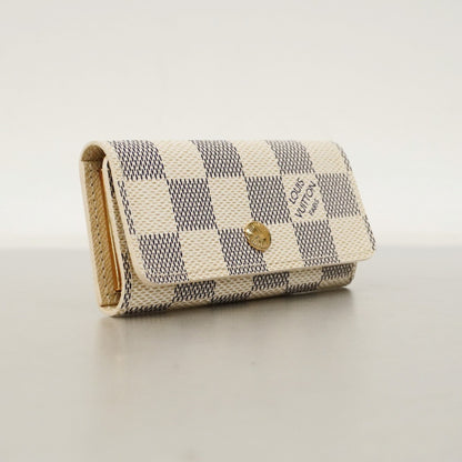 Louis Vuitton Damier Azur Multicle 4 Key Case N60020 White