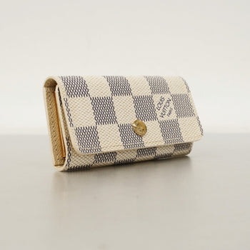 Louis Vuitton Damier Azur Multicle 4 Key Case N60020 White