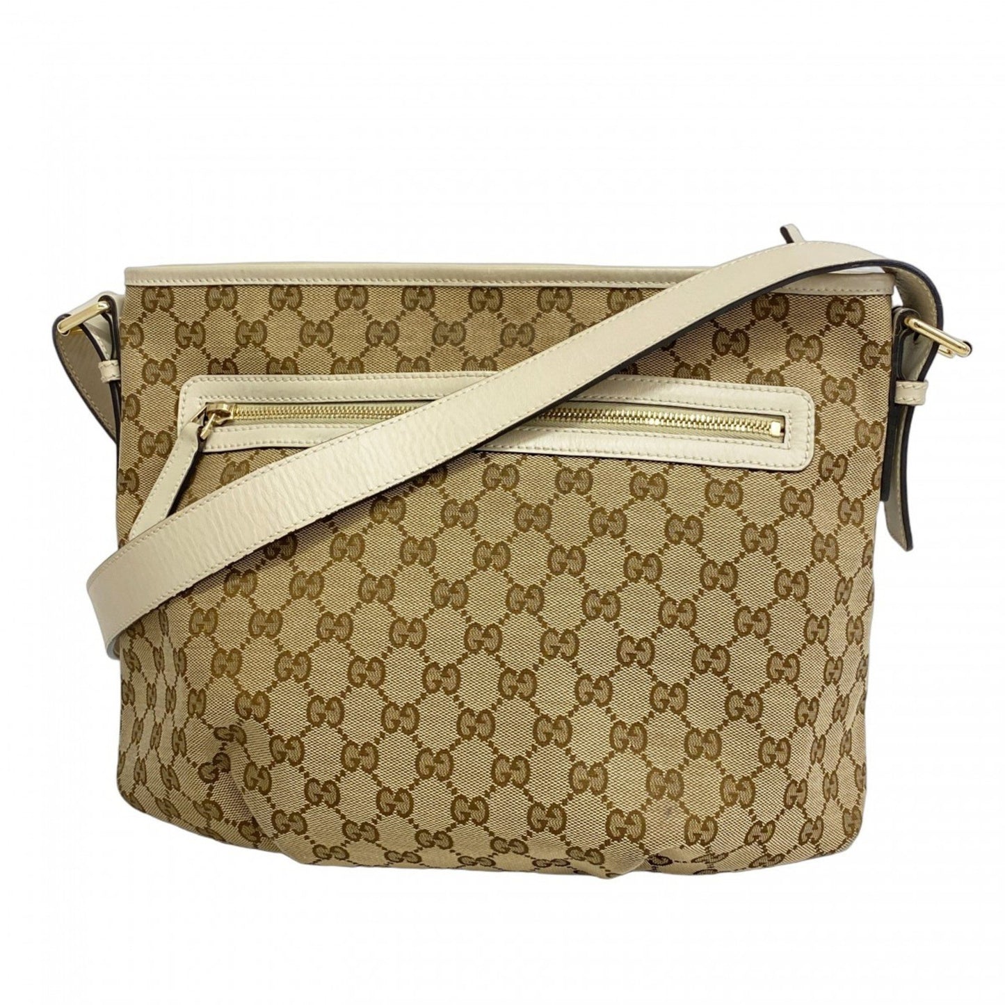 Gucci Gg Canvas Shoulder Bag 388930 Beige Champagne