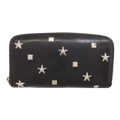 Jimmy Choo Studded Star Motif Bi-Fold Wallet Leather