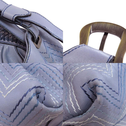 Fendi Stitched Shoulder Bag Leather