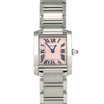 Cartier Tank Franaise Sm W51028Q3 Stainless Steel Quartz Watch