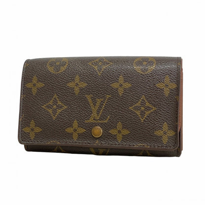 Louis Vuitton Monogram Porte Monnaie-Vieux-Tresor Wallet M61730 Brown