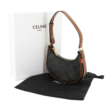 Celine Triomphe Mini Ava Shoulder Bag In Black
