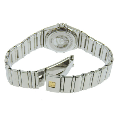 Omega Constellation Mini Watch My Choice 1561.71 Stainless Steel Quartz Analog Display White Shell