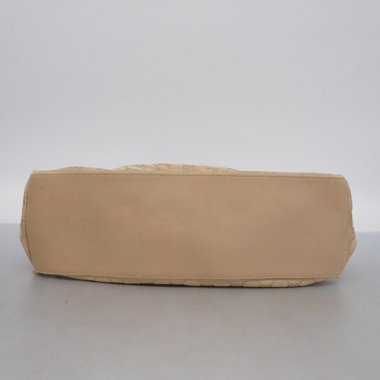 Gucci Gg Canvas Bamboo Shoulder Bag 92708 Light Brown