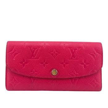 Louis Vuitton Louis Vuitton Wallet M62371 Portefeuille Emily Monogram Empreinte Long Pink