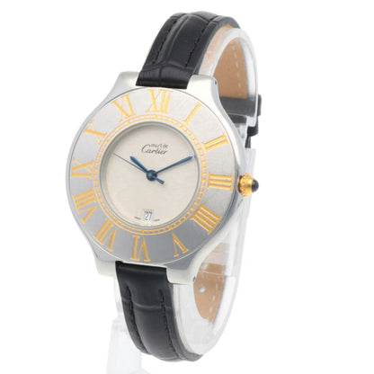 Cartier Must 21 Watch Stainless Steel 126 000P Quartz