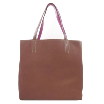 Hermes Herms Double Sens 36 Reversible Tote Bag In Taurillon