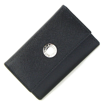 Bvlgari 6-Ring Key Case 20234 Black Leather